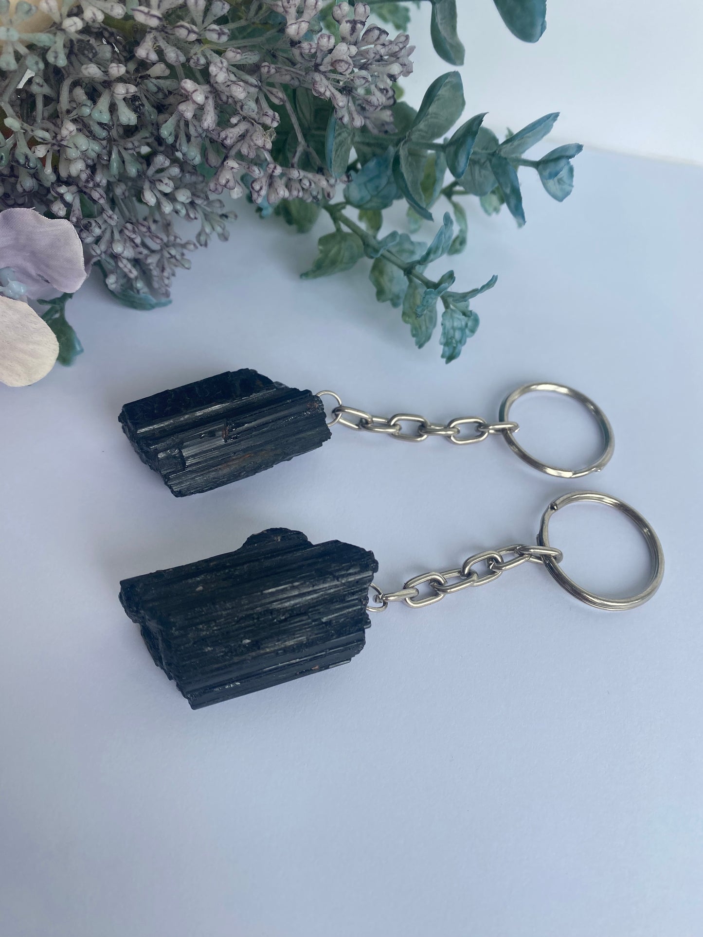 Black Tourmaline Keyring