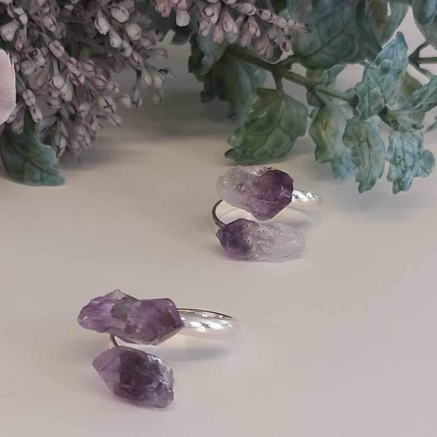 Crystal Duo Rings