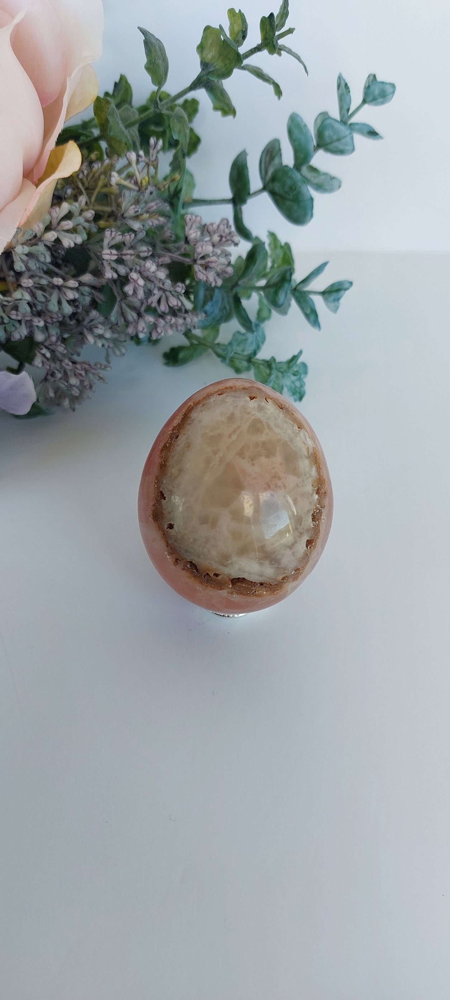 Rose Calcite Egg