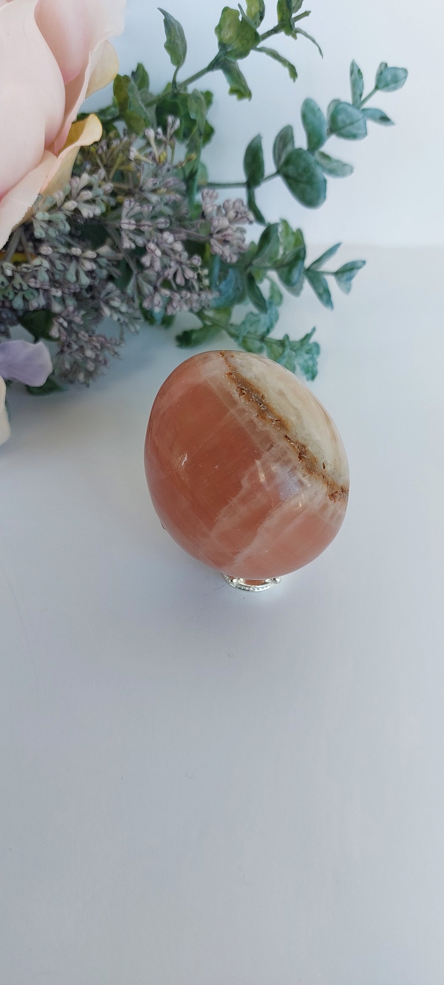 Rose Calcite Egg