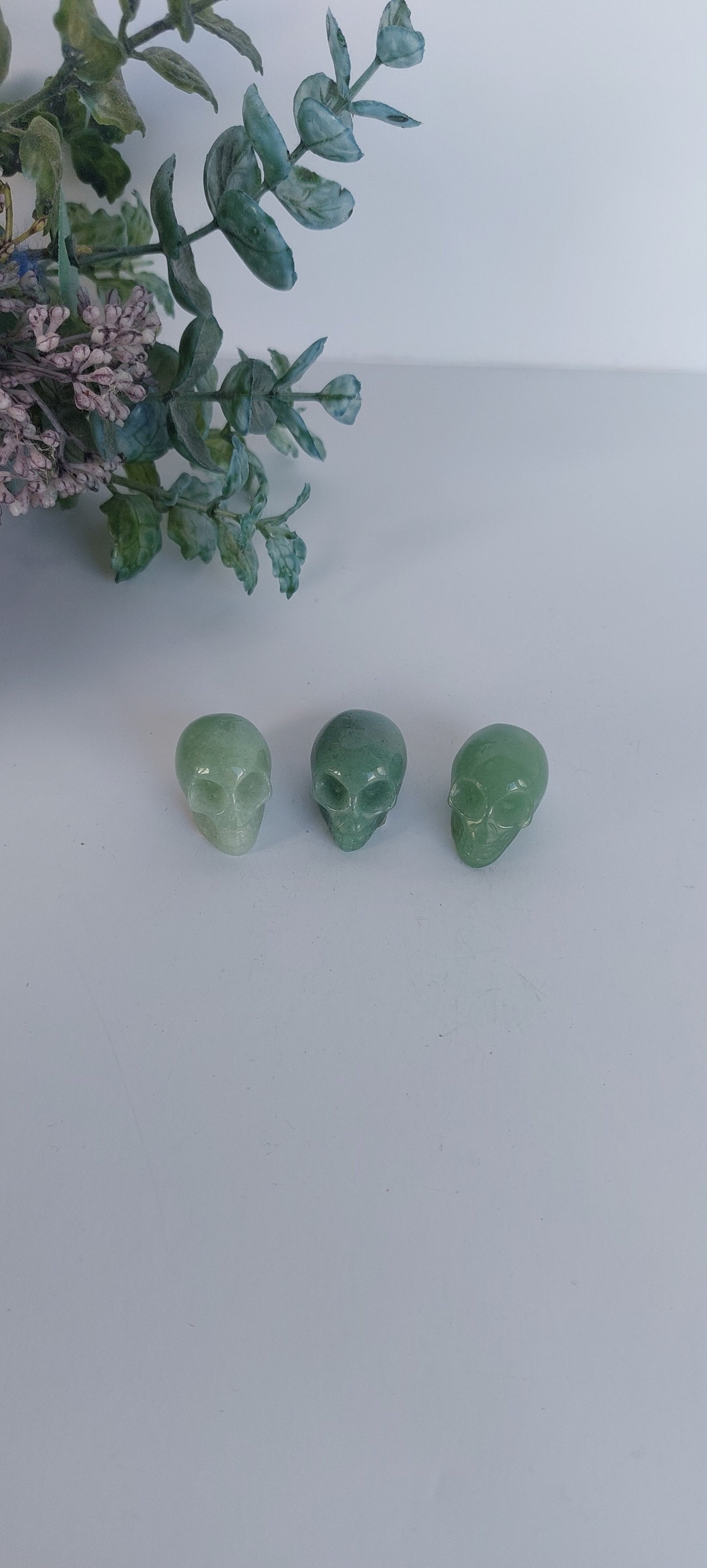 Green Aventurine Mini Skull