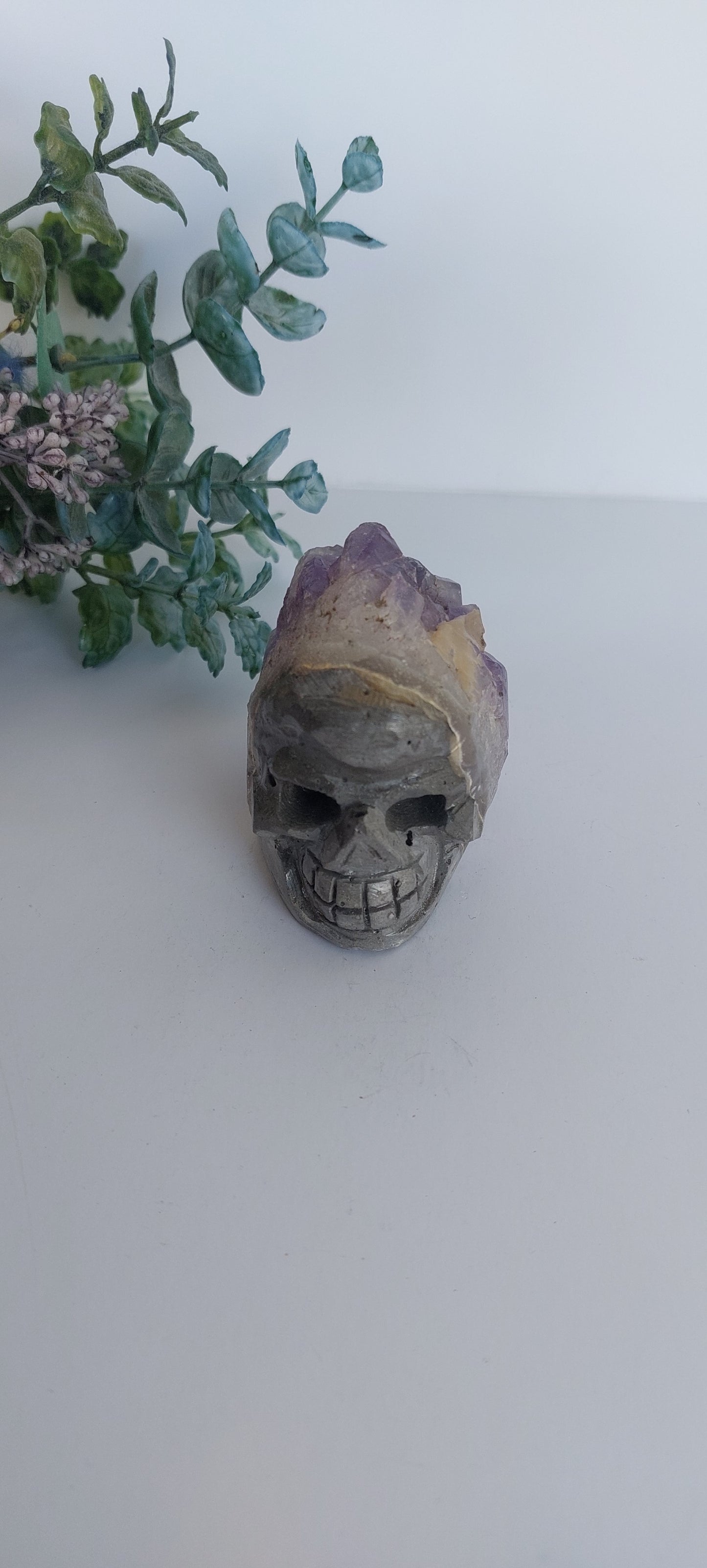 Amethyst Druze Skull