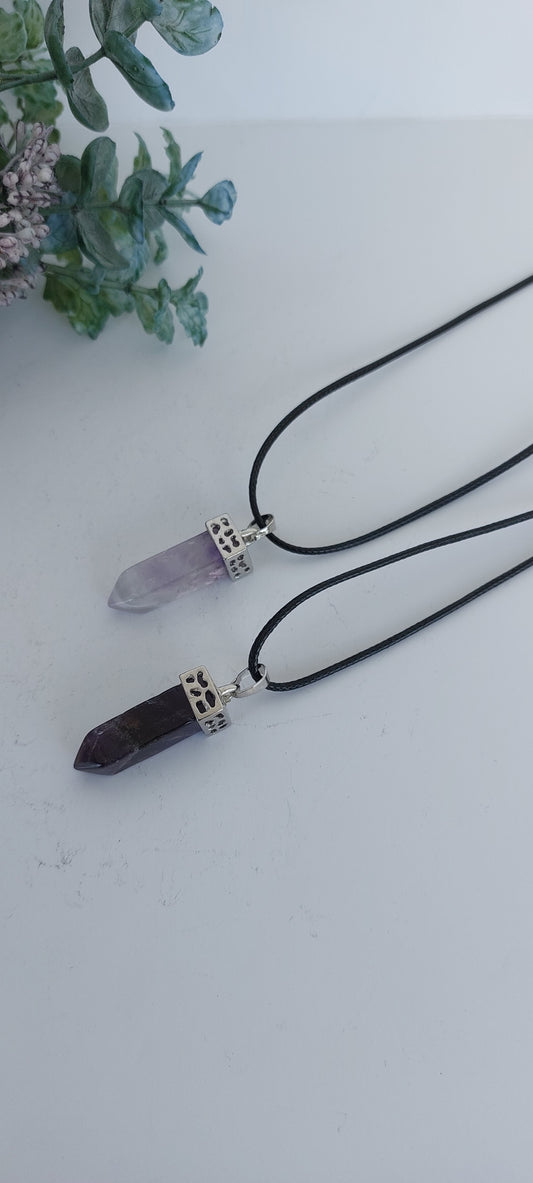 Amethyst - Single Point Pendant