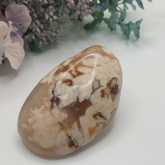 Flower Agate Palmstone