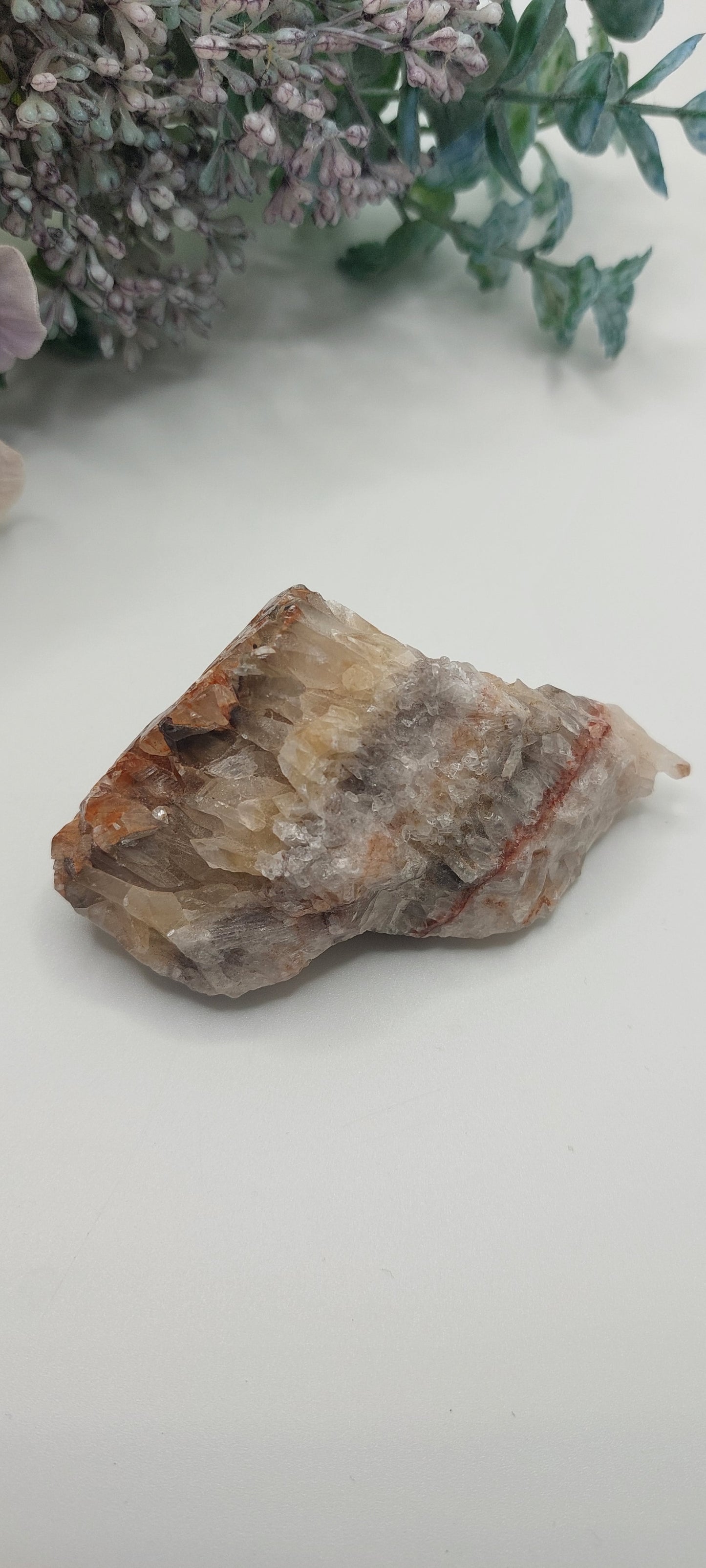 Rainbow calcite raw