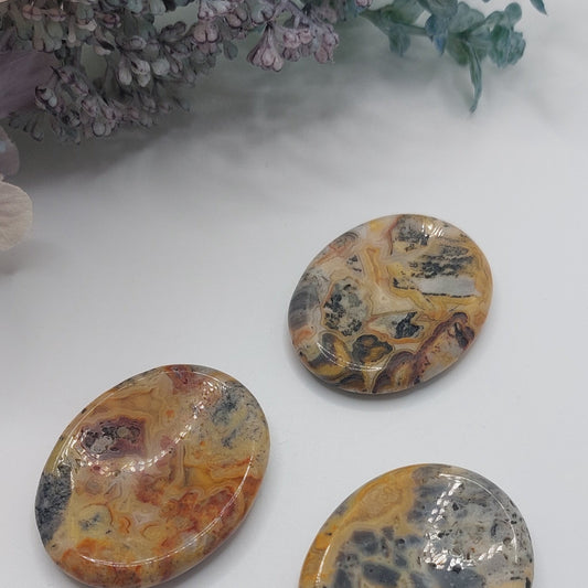 Anxiety & Worry stone - Crazy Lace Agate