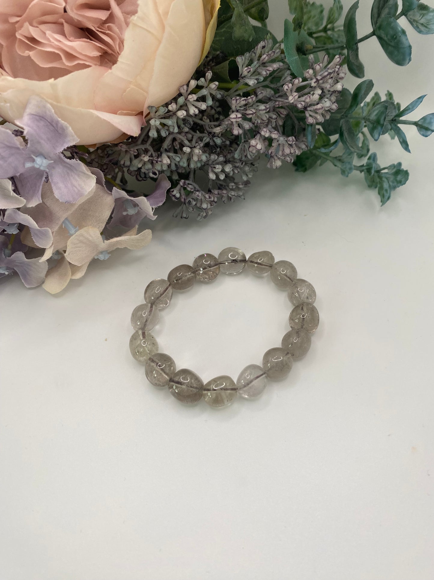 Smoky Quartz - Large Bead Bracelet