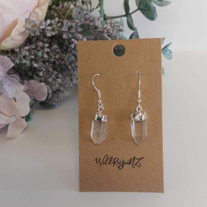 Clear Quartz Earrings