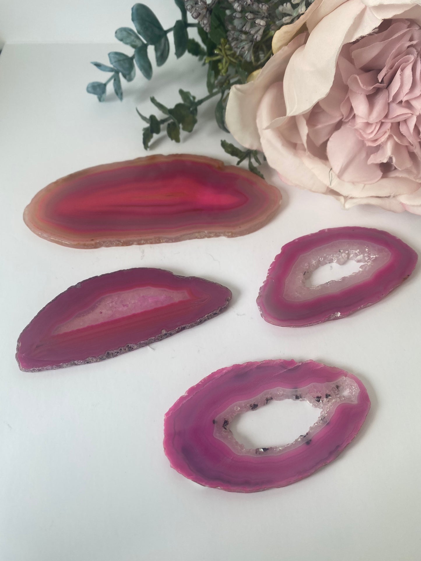 Agate Slices - Pink