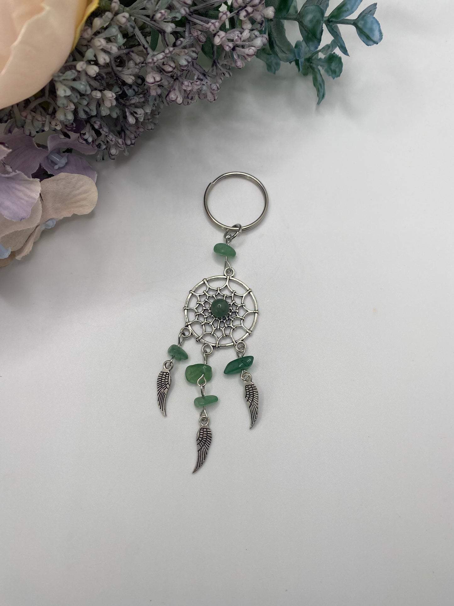 Aventurine - Dreamcatcher Keyring