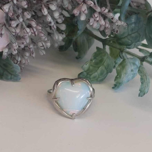 Crystal Heart Ring