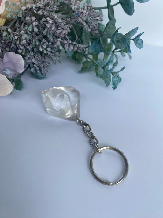 Clear Quartz Keyring