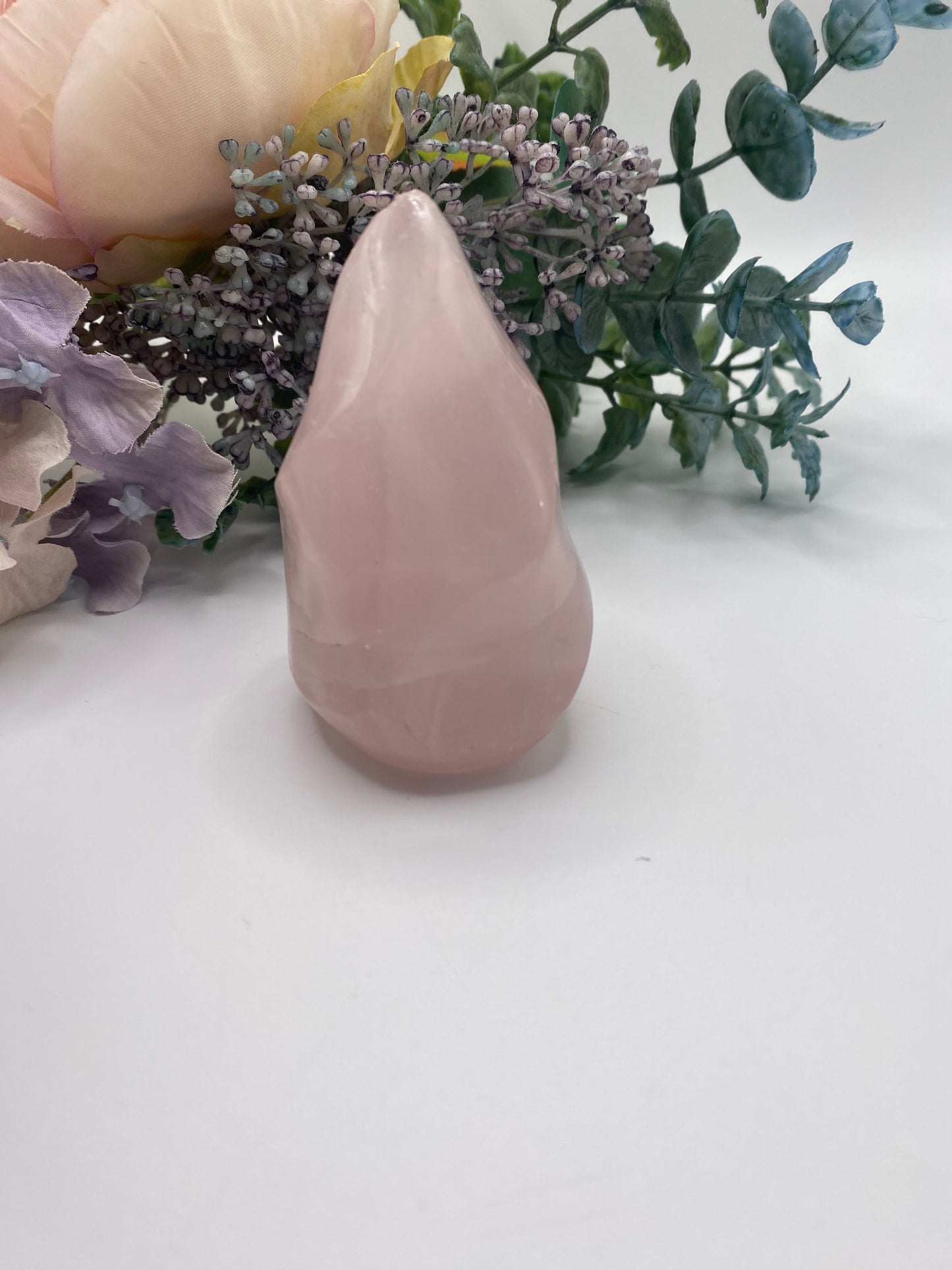 Rose Quartz Flame - Damaged Tip